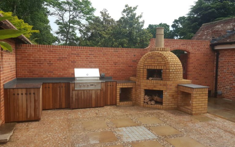 outdoor kitchen installation